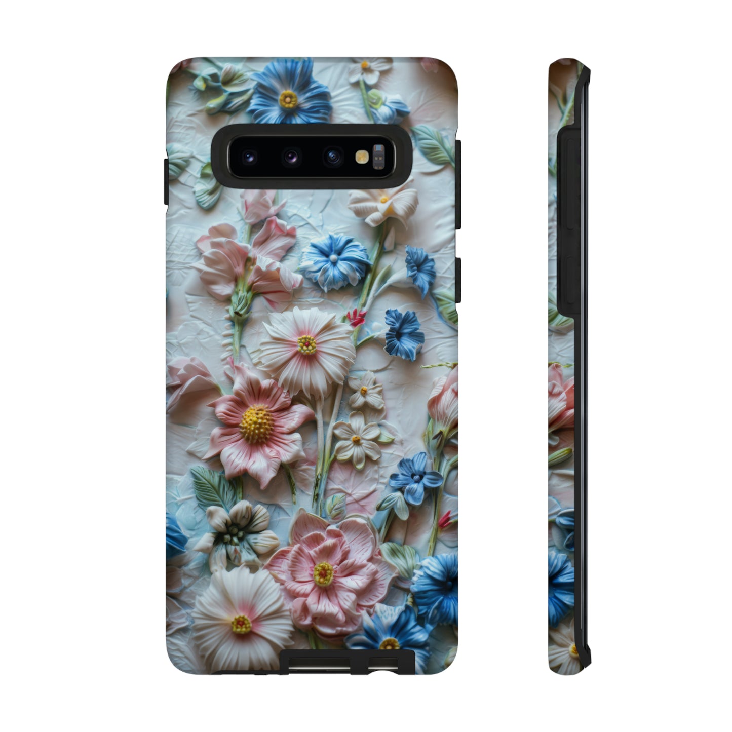 Florale Handyhülle, 3D Blumentextur Handyhülle, Schützendes &amp; stylisches Smartphone Accessoire, Robuste Handyhüllen 