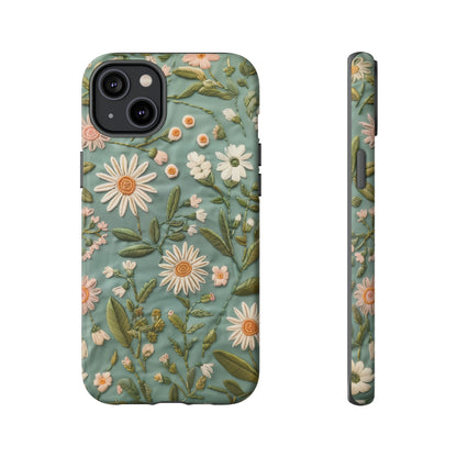 Custodia per telefono Serene Daisy Garden, cover dal design floreale Spring Bloom per smartphone, custodie per telefoni resistenti 