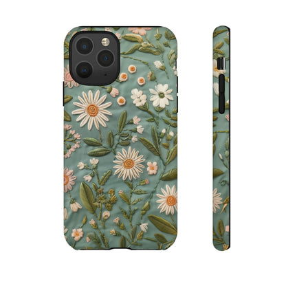 Custodia per telefono Serene Daisy Garden, cover dal design floreale Spring Bloom per smartphone, custodie per telefoni resistenti 