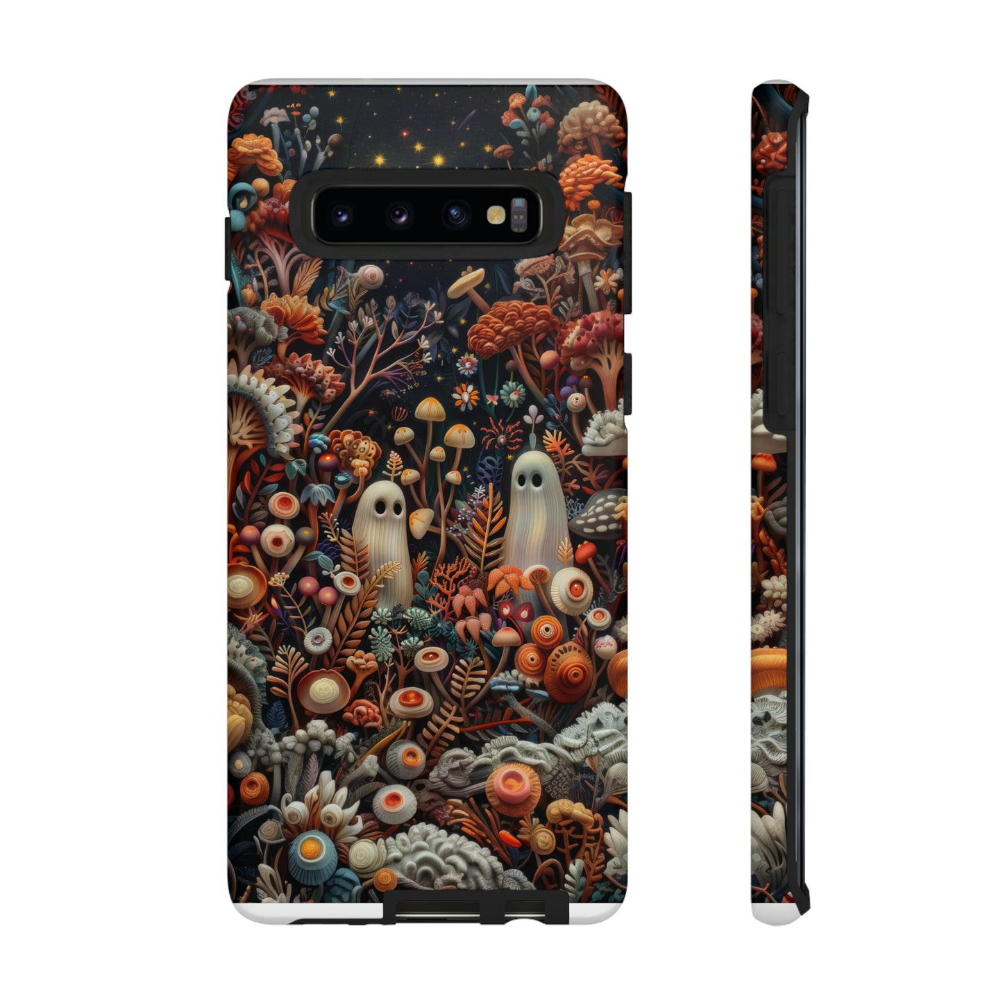 Cosmic Fantasy iPhone Hülle, Pilz-Design mit Weltraum-Motiv, Schutzhülle mit galaktischem Charme, Robuste Handyhüllen