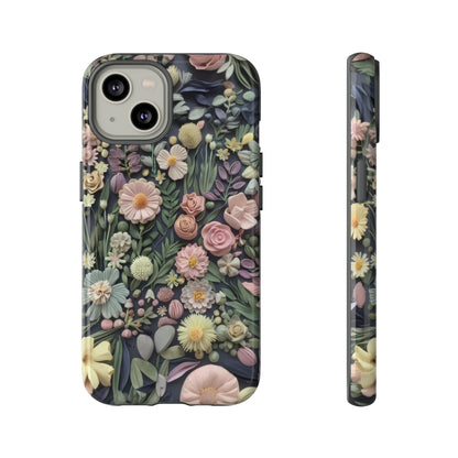 Custodia per iPhone Blossoming Abundance, design floreale vintage, cover per smartphone chic e protettiva, custodie per telefoni resistenti