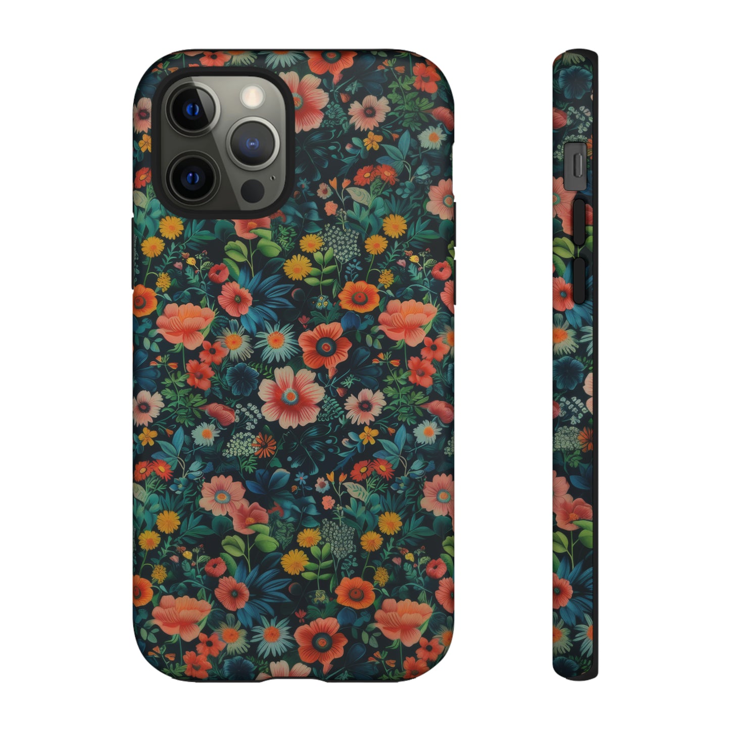 Custodia per iPhone Prato vibrante, esplosione floreale colorata, cover per telefono resistente ed elegante, custodie per telefono resistenti