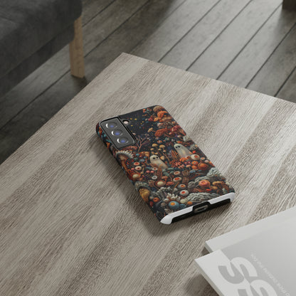 Cosmic Fantasy iPhone Hülle, Pilz-Design mit Weltraum-Motiv, Schutzhülle mit galaktischem Charme, Robuste Handyhüllen