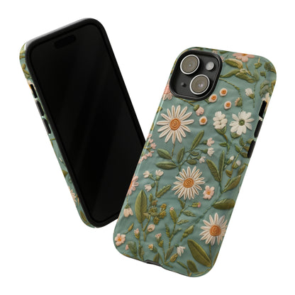 Custodia per telefono Serene Daisy Garden, cover dal design floreale Spring Bloom per smartphone, custodie per telefoni resistenti 