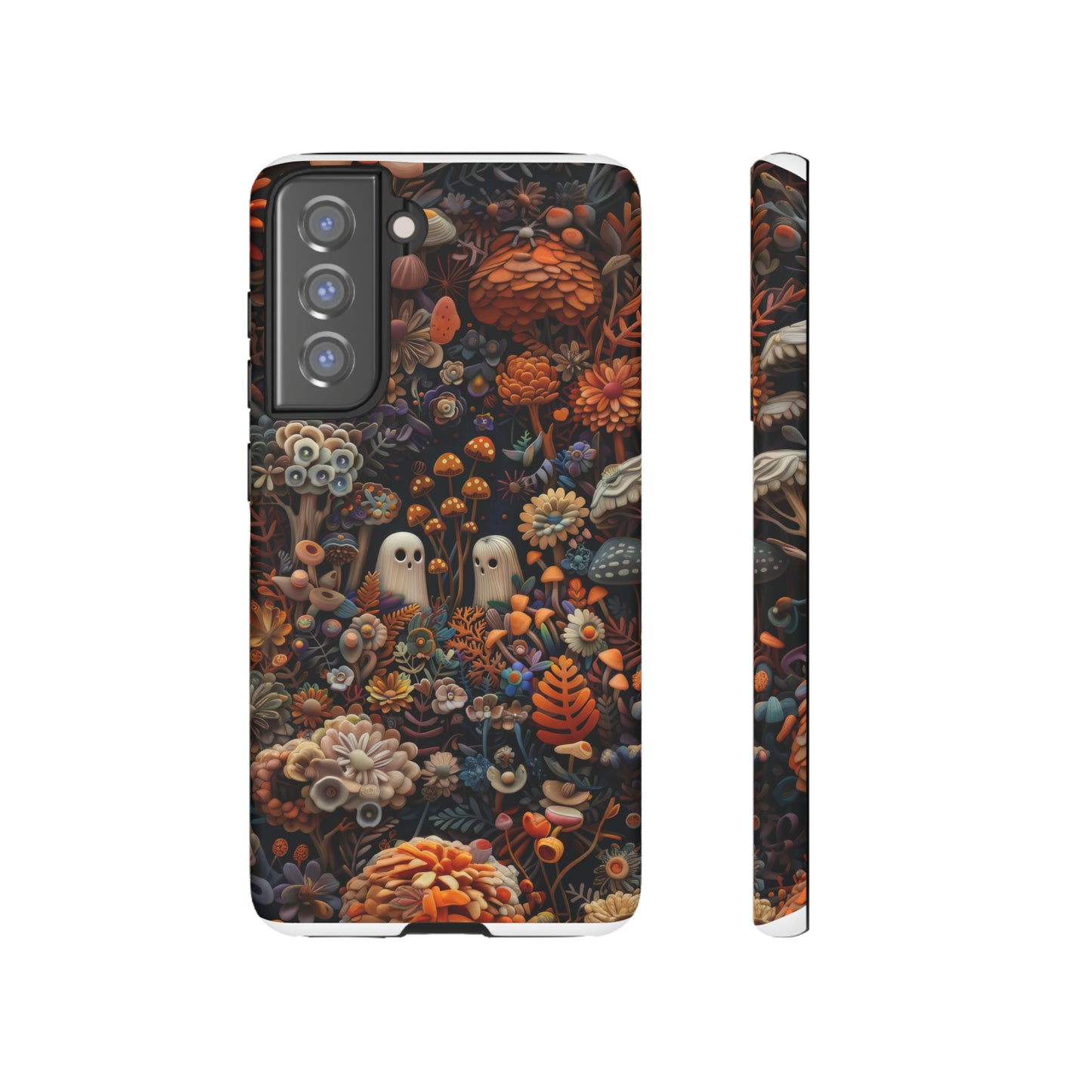 Zauberhafte Wald iPhone Hülle, Mystisches Pilz &amp; Laub Design, Zauberhafte Schutzhülle, Robuste Handyhüllen