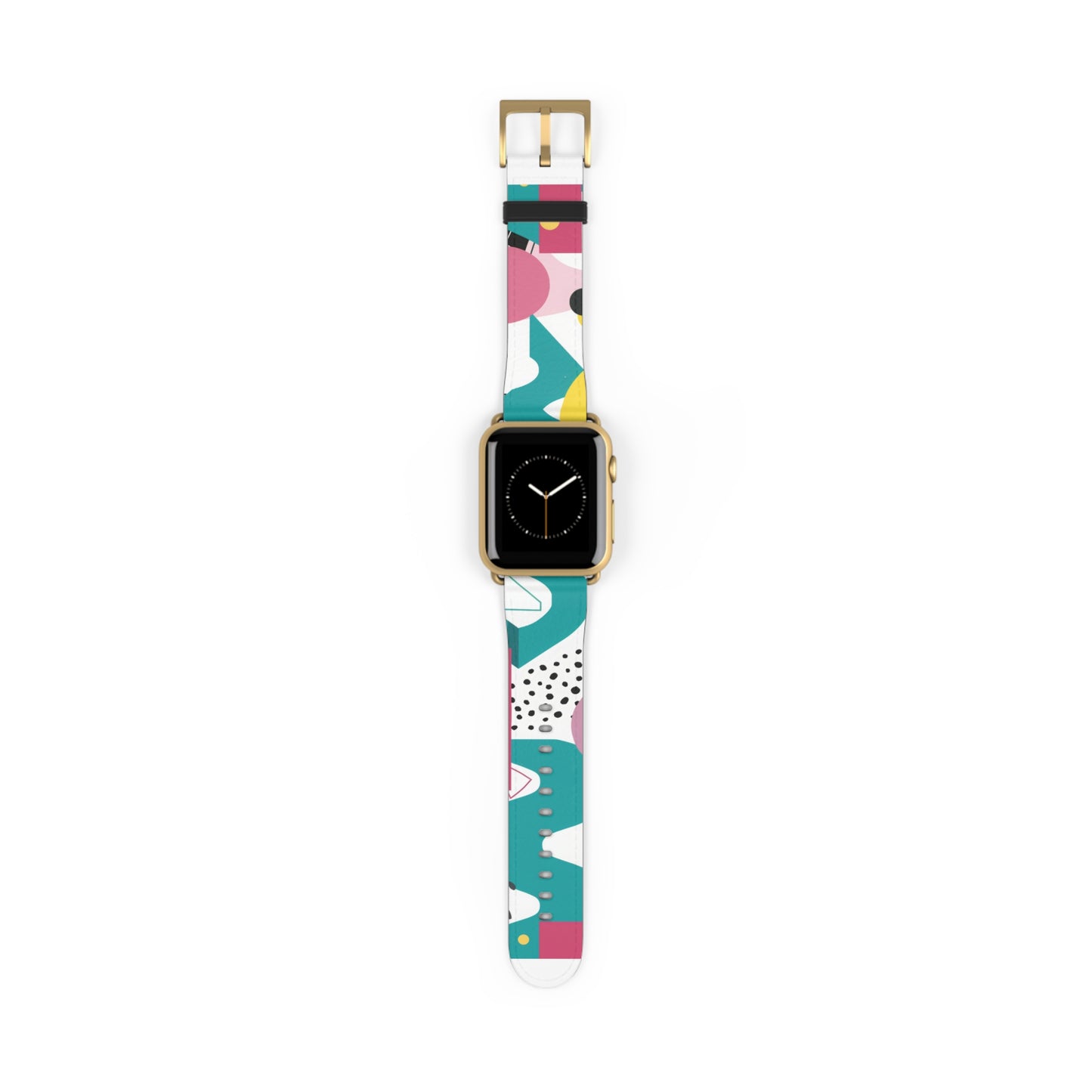 Modern Pop Art Apple Watch Band | Bold Abstract Design Strap | Colorful Fashion Watch Accessory | Contemporary Style Enthusiast Gift. Apple Watch Band Apple Watch Straps For Series 4 5 6 7 8 9 ULTRA SE 38/40/41mm & 42/44/45mm Vegan Faux Leather Band