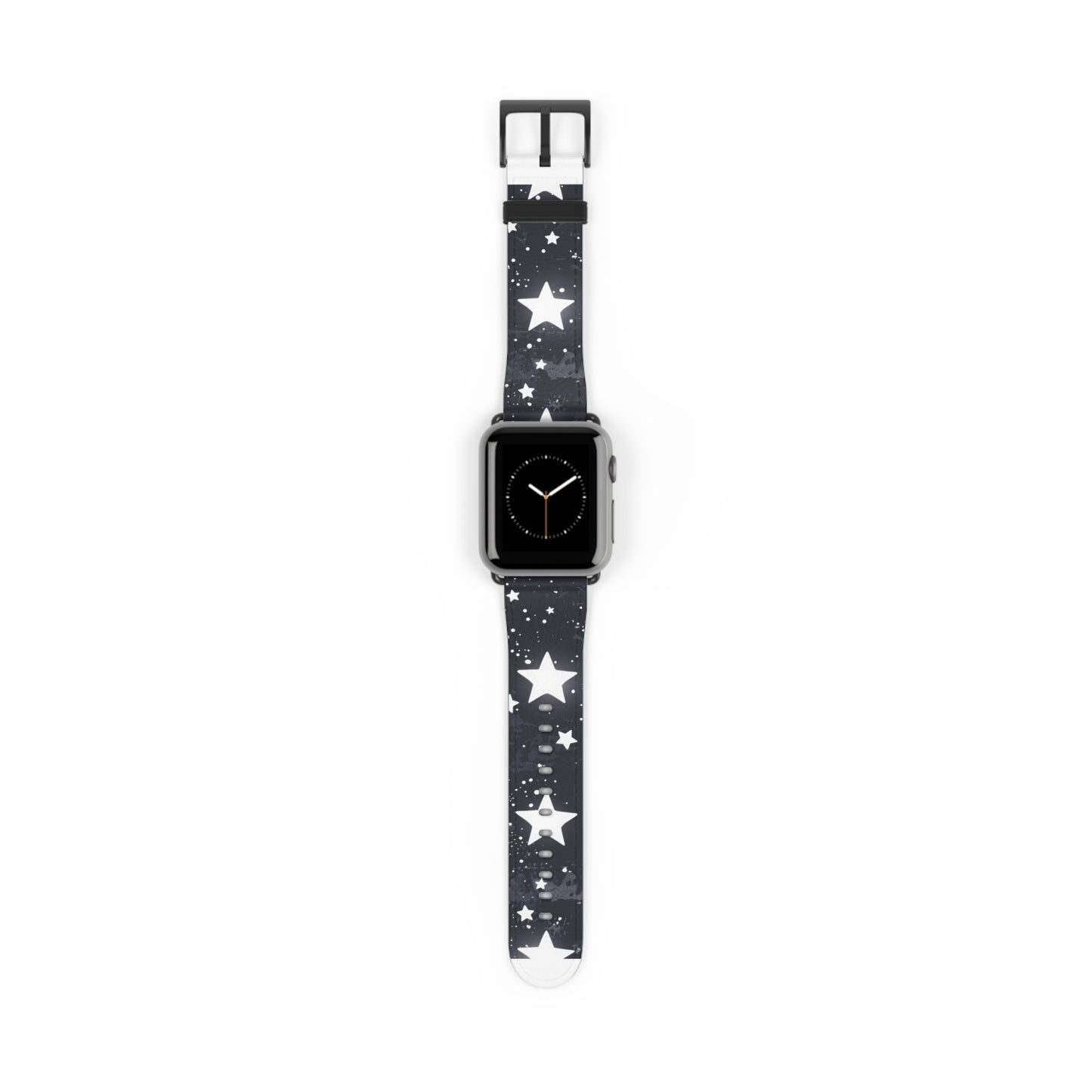 Celestial Stars Night Sky Smartwatch Band | Galactic Theme Watch Strap | Fashionable Astronomy-Inspired Accessory. Apple Watch Band Apple Watch Straps For Series 4 5 6 7 8 9 ULTRA SE 38/40/41mm & 42/44/45mm Vegan Faux Leather Band