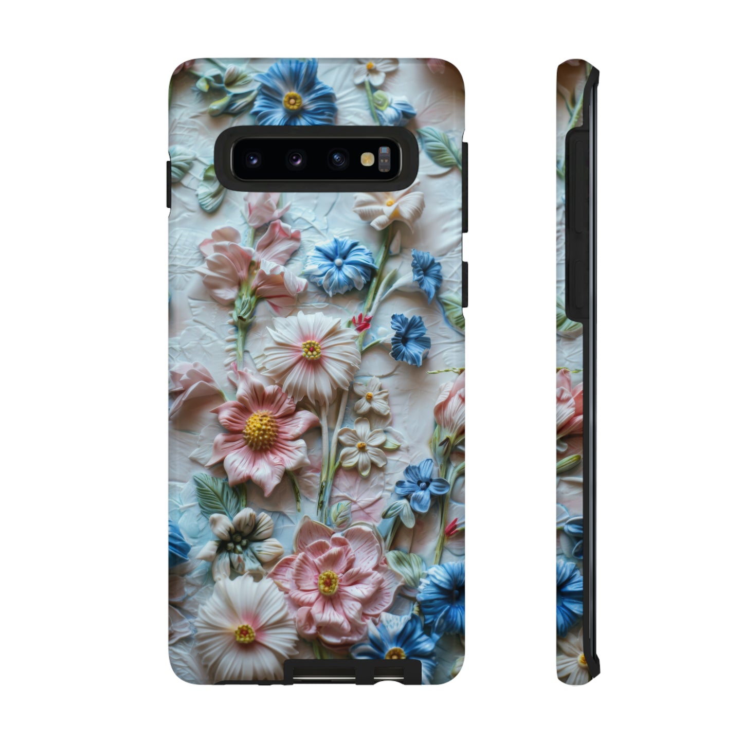 Florale Handyhülle, 3D Blumentextur Handyhülle, Schützendes &amp; stylisches Smartphone Accessoire, Robuste Handyhüllen 