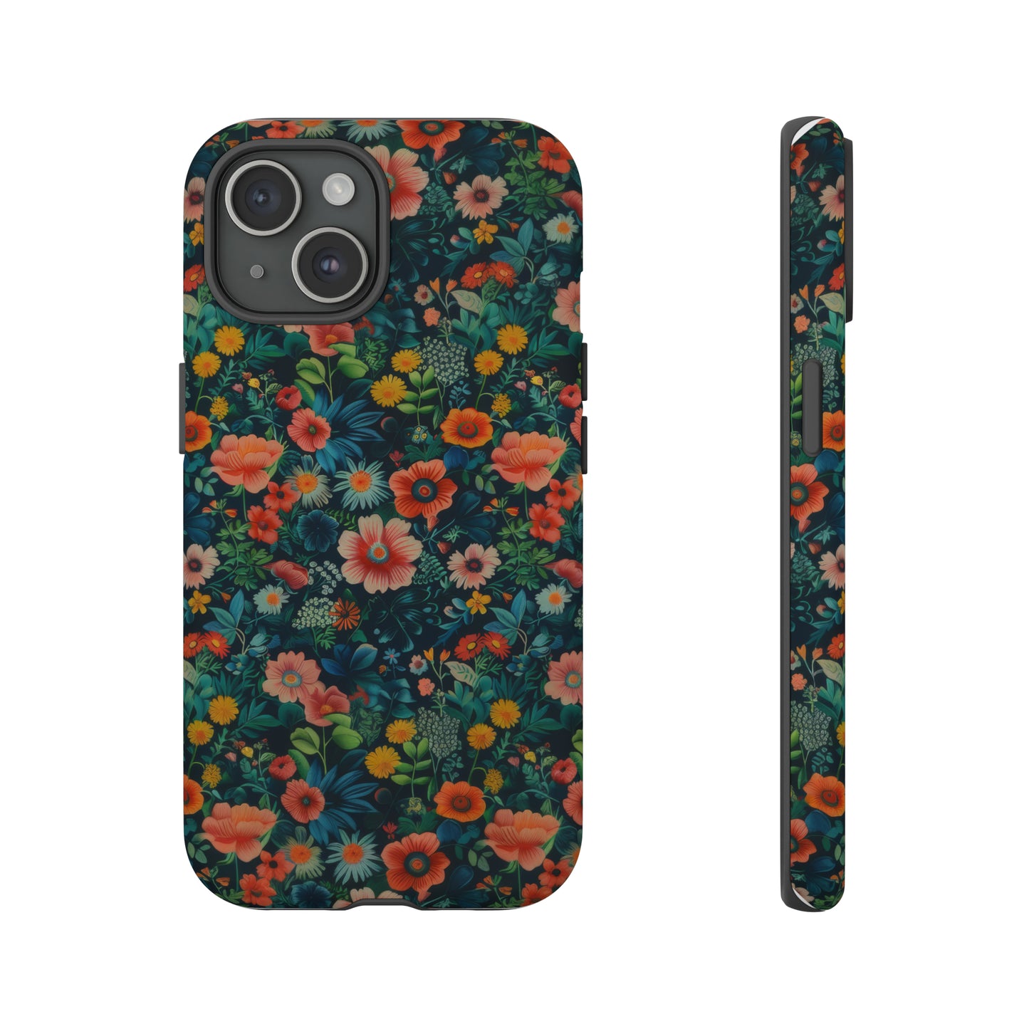 Custodia per iPhone Prato vibrante, esplosione floreale colorata, cover per telefono resistente ed elegante, custodie per telefono resistenti