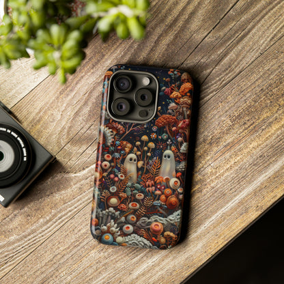 Cosmic Fantasy iPhone Hülle, Pilz-Design mit Weltraum-Motiv, Schutzhülle mit galaktischem Charme, Robuste Handyhüllen