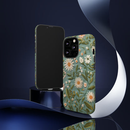 Custodia per telefono Serene Daisy Garden, cover dal design floreale Spring Bloom per smartphone, custodie per telefoni resistenti 