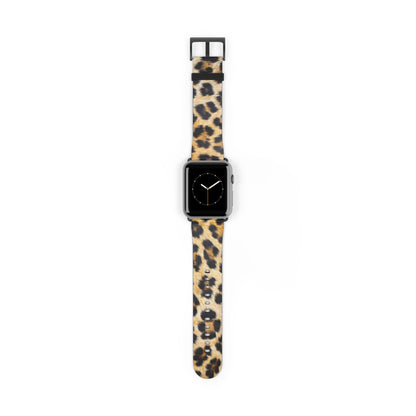 Bold Leopard Print Apple Watch Band, Exotic Animal Pattern, Trendy Fashion-Forward Smartwatch Strap. Apple Watch Band Apple Watch Straps For Series 4 5 6 7 8 9 ULTRA SE 38/40/41mm & 42/44/45mm Vegan Faux Leather Band