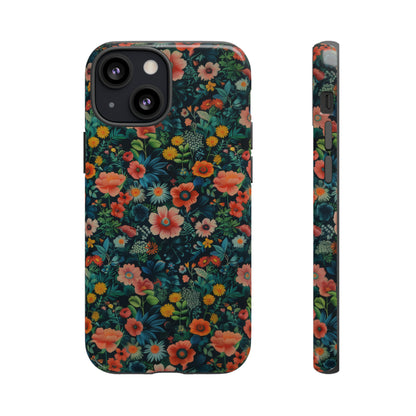 Custodia per iPhone Prato vibrante, esplosione floreale colorata, cover per telefono resistente ed elegante, custodie per telefono resistenti