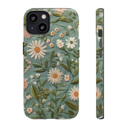 Custodia per telefono Serene Daisy Garden, cover dal design floreale Spring Bloom per smartphone, custodie per telefoni resistenti 