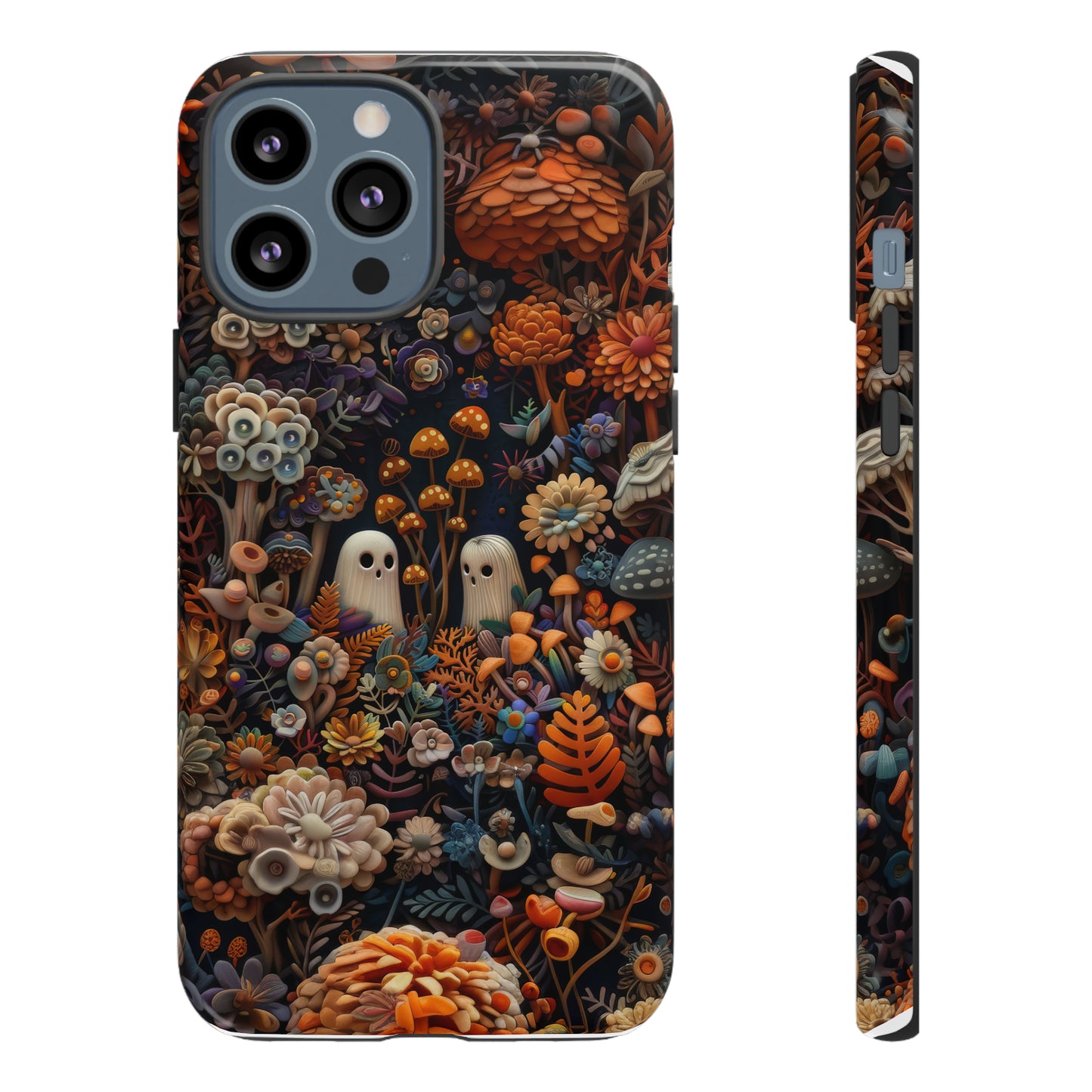 Zauberhafte Wald iPhone Hülle, Mystisches Pilz &amp; Laub Design, Zauberhafte Schutzhülle, Robuste Handyhüllen