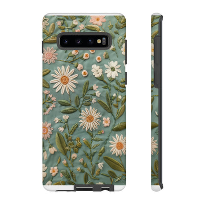 Custodia per telefono Serene Daisy Garden, cover dal design floreale Spring Bloom per smartphone, custodie per telefoni resistenti 