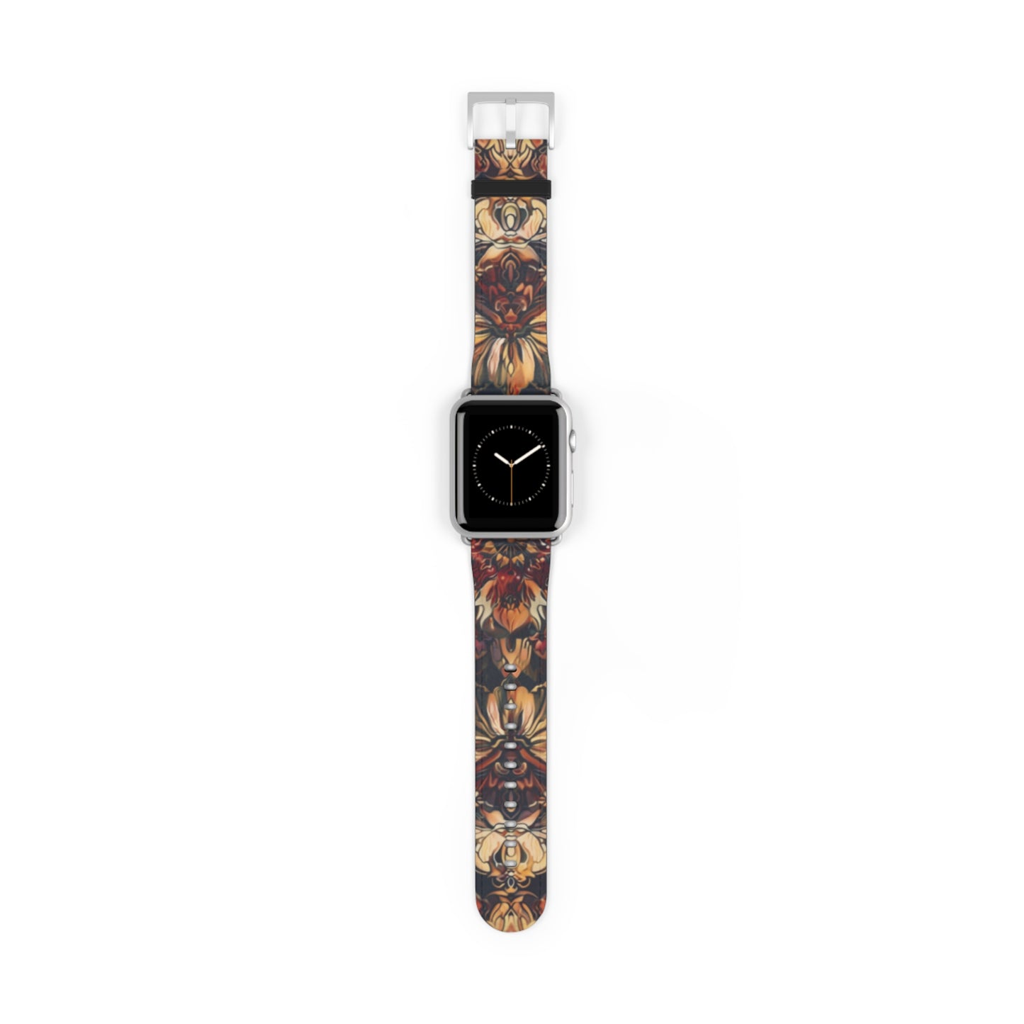 Renaissance Art Inspired Apple Watch Band, Classic Floral Tapestry Design, Elegant Accessory for Art Historians and Aficionados. Apple Watch Band Apple Watch Straps For Series 4 5 6 7 8 9 ULTRA SE 38/40/41mm & 42/44/45mm Vegan Faux Leather Band