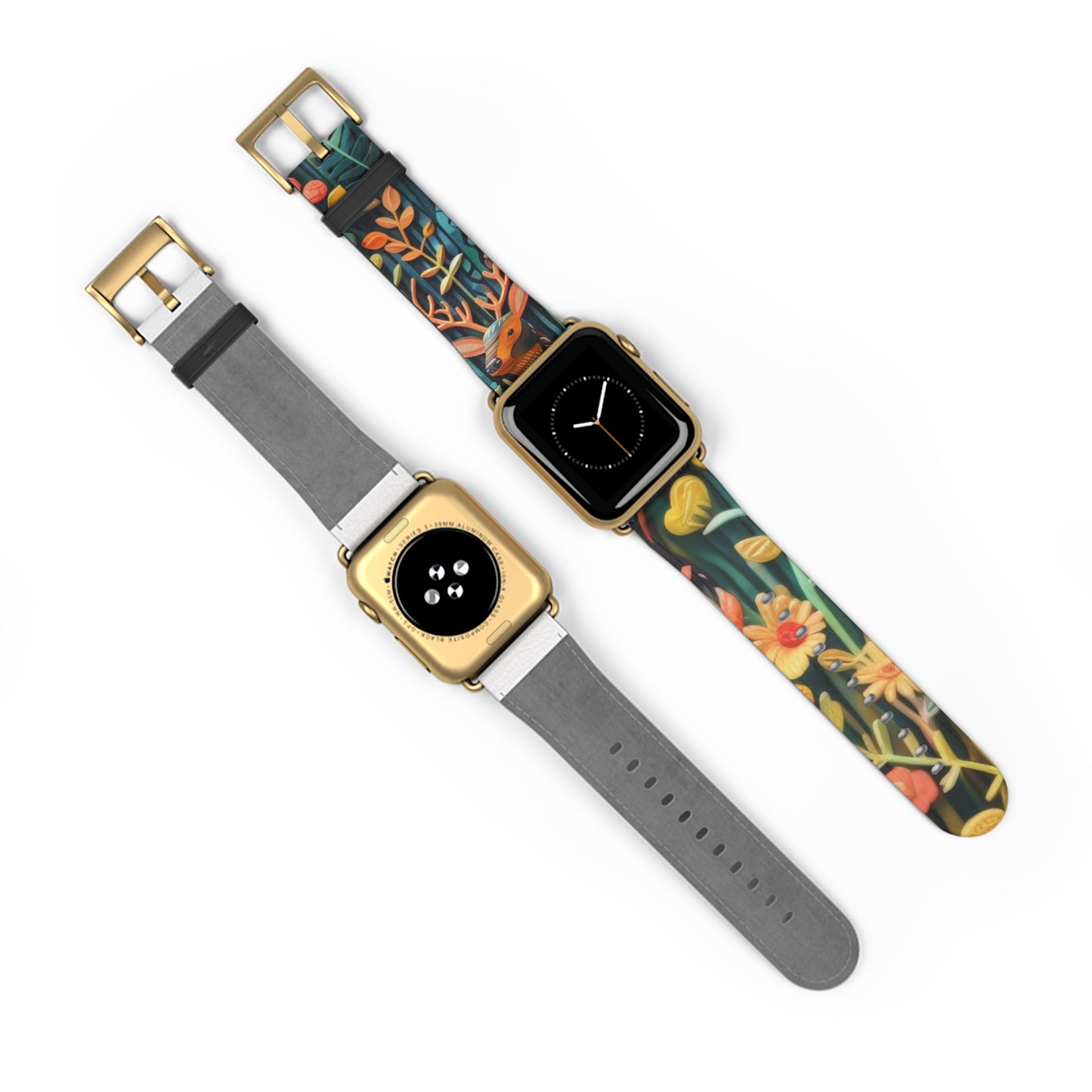 Cinturino per Apple Watch Fauna e flora della foresta incantata, Whimsical Woodland CreatK 