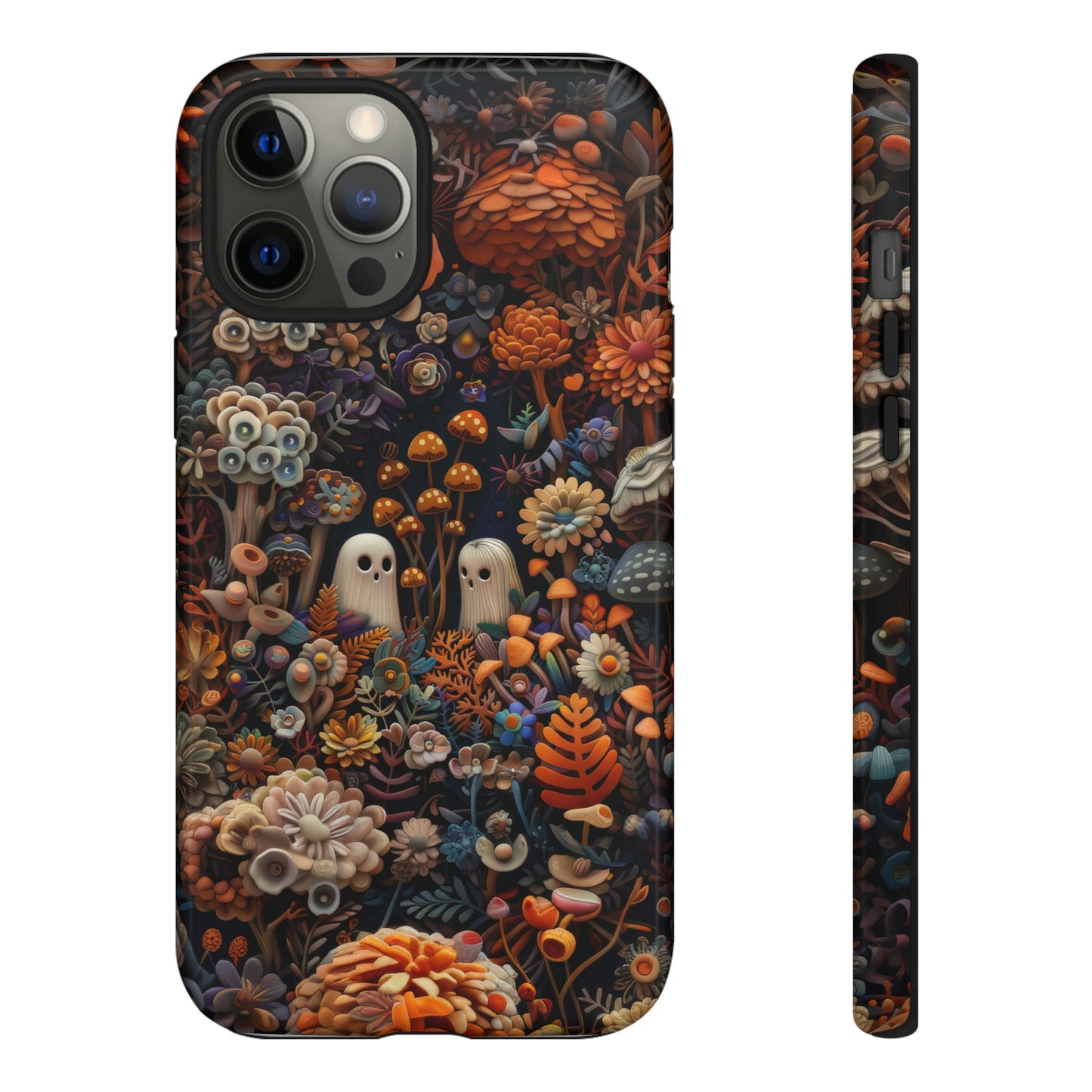 Zauberhafte Wald iPhone Hülle, Mystisches Pilz &amp; Laub Design, Zauberhafte Schutzhülle, Robuste Handyhüllen