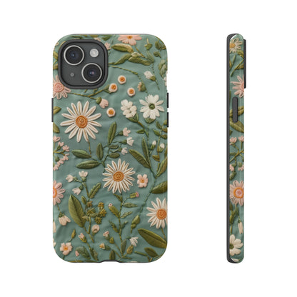 Custodia per telefono Serene Daisy Garden, cover dal design floreale Spring Bloom per smartphone, custodie per telefoni resistenti 