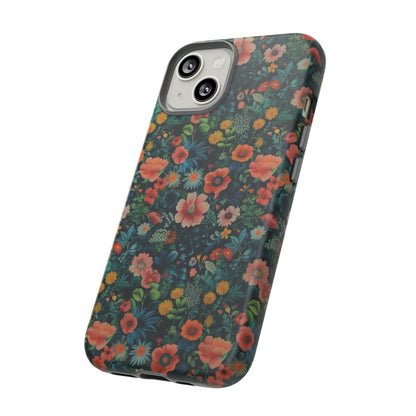 Custodia per iPhone Prato vibrante, esplosione floreale colorata, cover per telefono resistente ed elegante, custodie per telefono resistenti