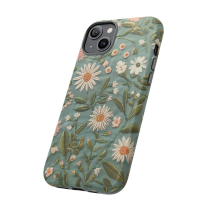 Custodia per telefono Serene Daisy Garden, cover dal design floreale Spring Bloom per smartphone, custodie per telefoni resistenti 