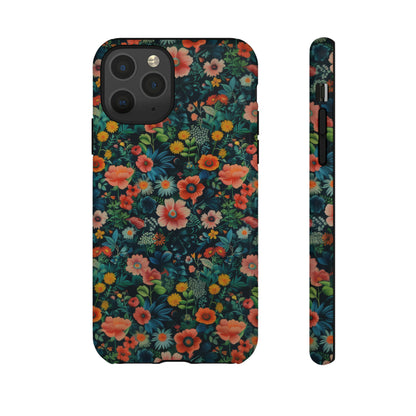 Custodia per iPhone Prato vibrante, esplosione floreale colorata, cover per telefono resistente ed elegante, custodie per telefono resistenti