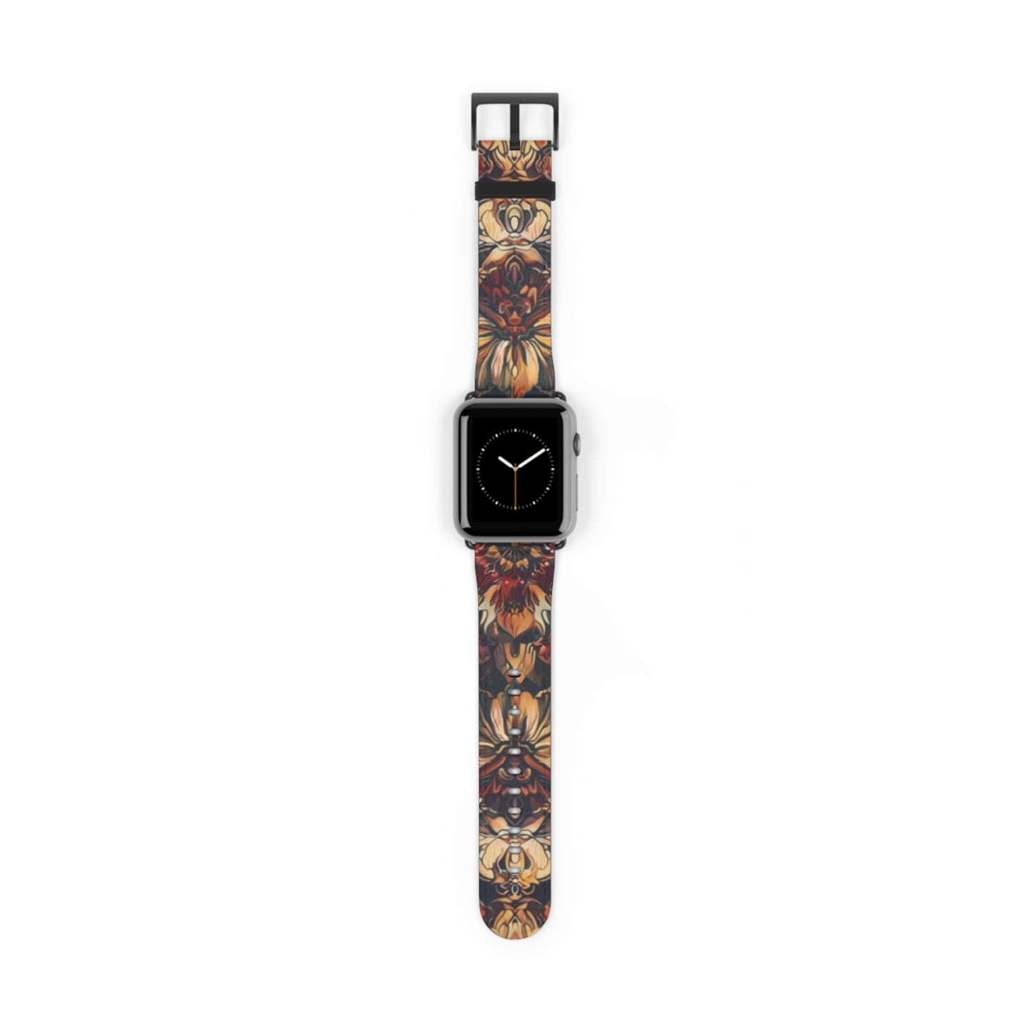 Renaissance Art Inspired Apple Watch Band, Classic Floral Tapestry Design, Elegant Accessory for Art Historians and Aficionados. Apple Watch Band Apple Watch Straps For Series 4 5 6 7 8 9 ULTRA SE 38/40/41mm & 42/44/45mm Vegan Faux Leather Band