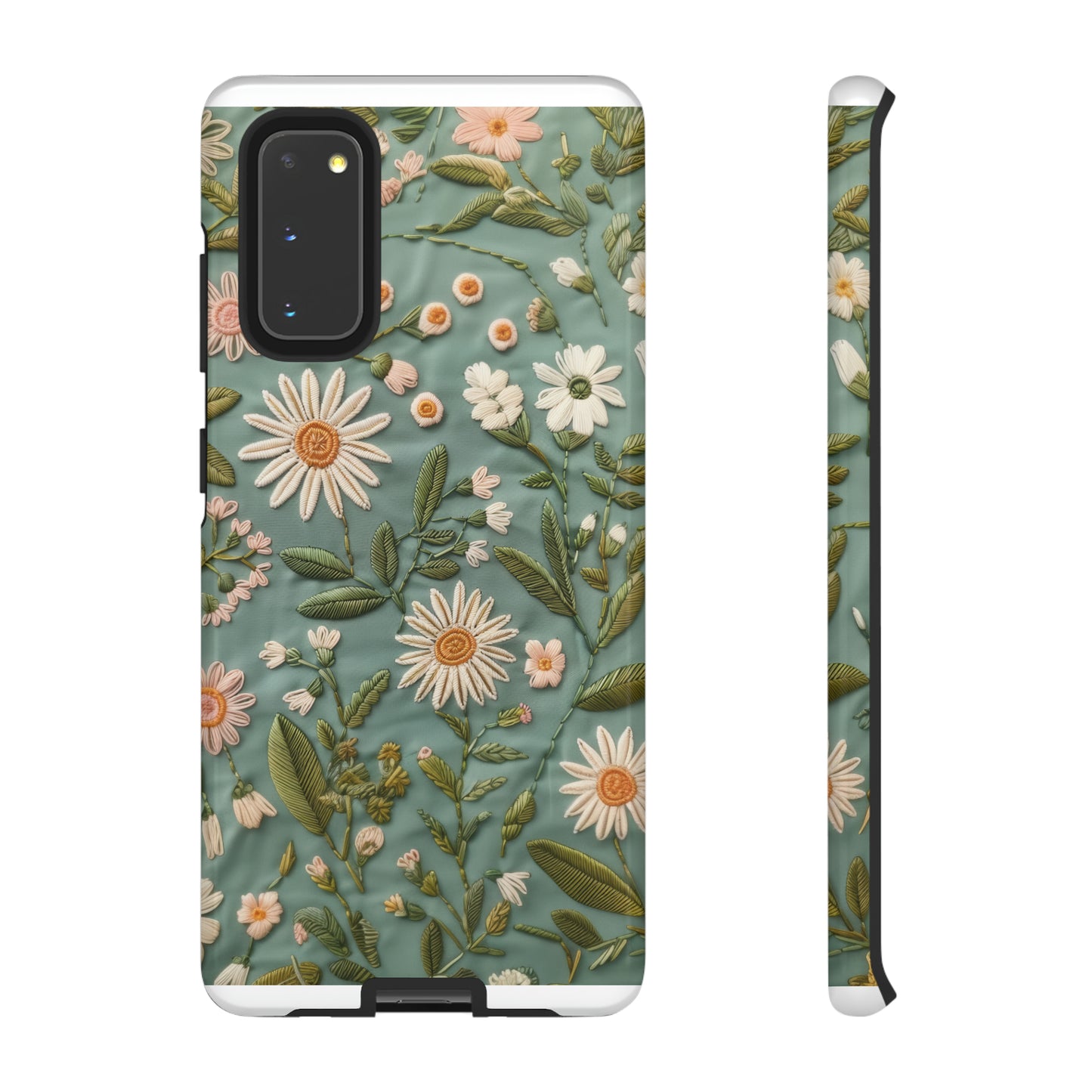 Custodia per telefono Serene Daisy Garden, cover dal design floreale Spring Bloom per smartphone, custodie per telefoni resistenti 