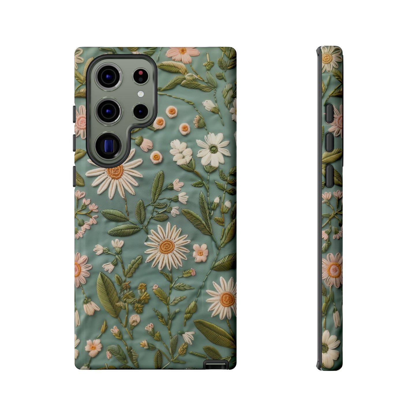 Custodia per telefono Serene Daisy Garden, cover dal design floreale Spring Bloom per smartphone, custodie per telefoni resistenti 