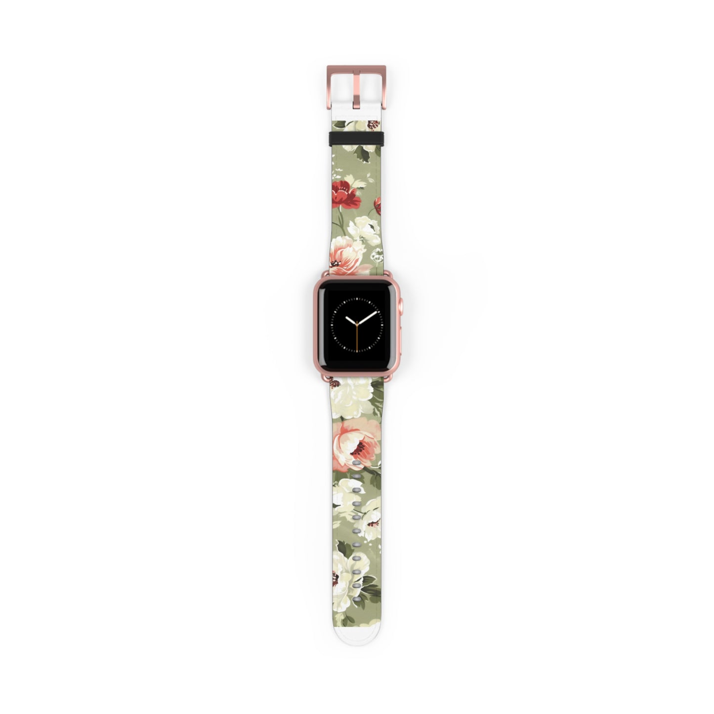 Spring Garden Floral Apple Watch Band, Vibrant Blossoms Smartwatch Strap, Fresh Botanicals Wristband Accessory. Apple Watch Band Apple Watch Straps For Series 4 5 6 7 8 9 ULTRA SE 38/40/41mm & 42/44/45mm Vegan Faux Leather Band