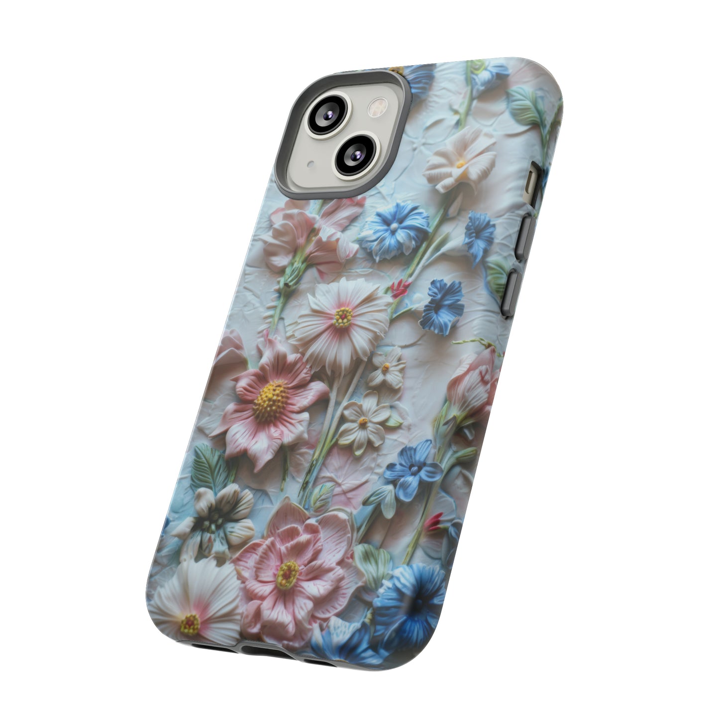 Florale Handyhülle, 3D Blumentextur Handyhülle, Schützendes &amp; stylisches Smartphone Accessoire, Robuste Handyhüllen 