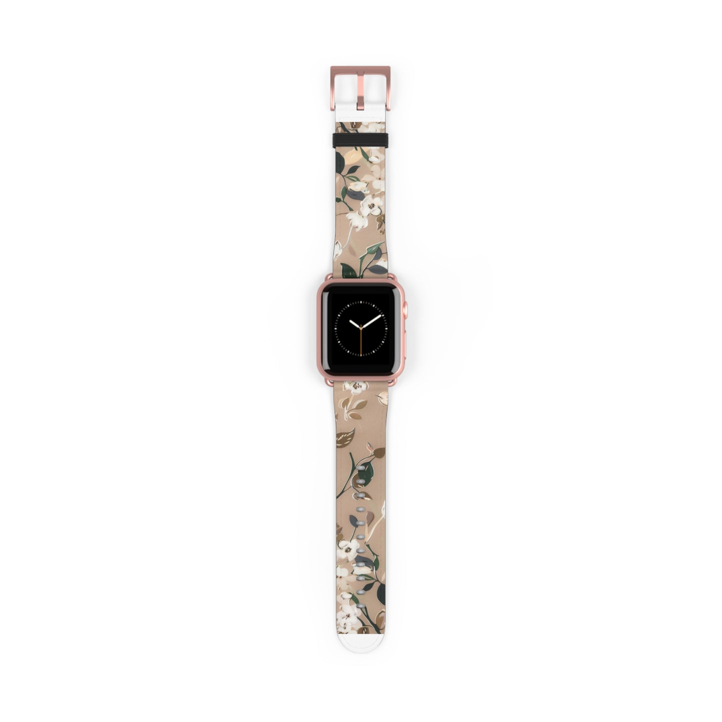 Elegant Botanical Apple Watch Band, Nature-Inspired Watch Accessory, Sophisticated Wearable Art, Chic Gift Idea. Apple Watch Band Apple Watch Straps For Series 4 5 6 7 8 9 ULTRA SE 38/40/41mm & 42/44/45mm Vegan Faux Leather Band