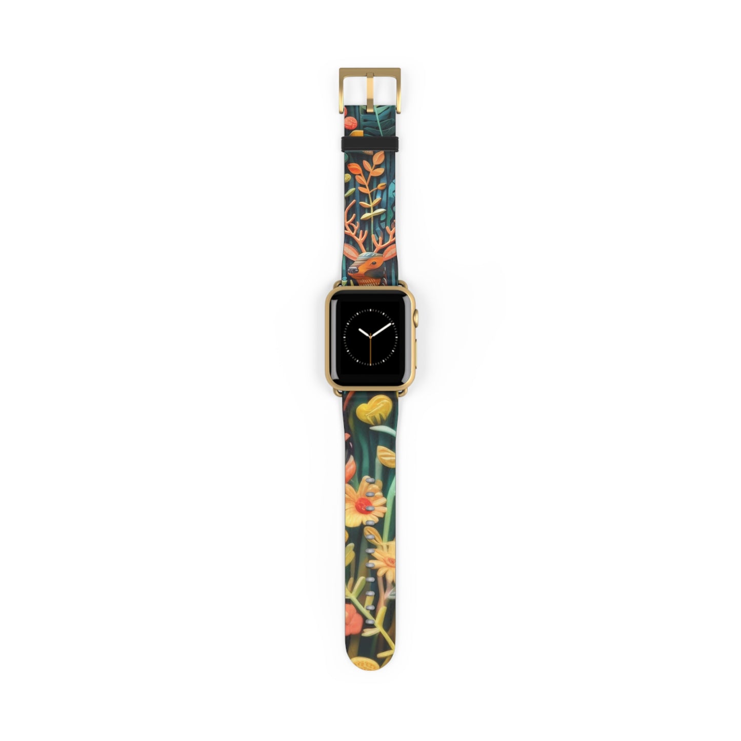 Cinturino per Apple Watch Fauna e flora della foresta incantata, Whimsical Woodland CreatK 