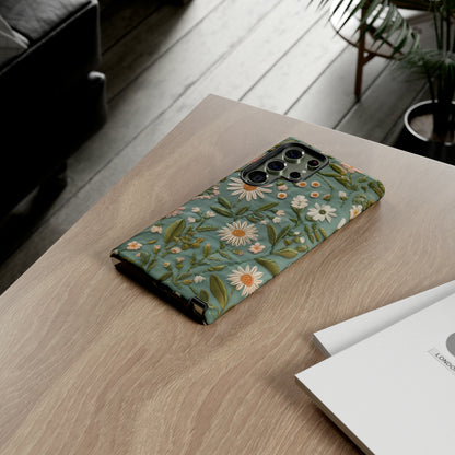 Custodia per telefono Serene Daisy Garden, cover dal design floreale Spring Bloom per smartphone, custodie per telefoni resistenti 