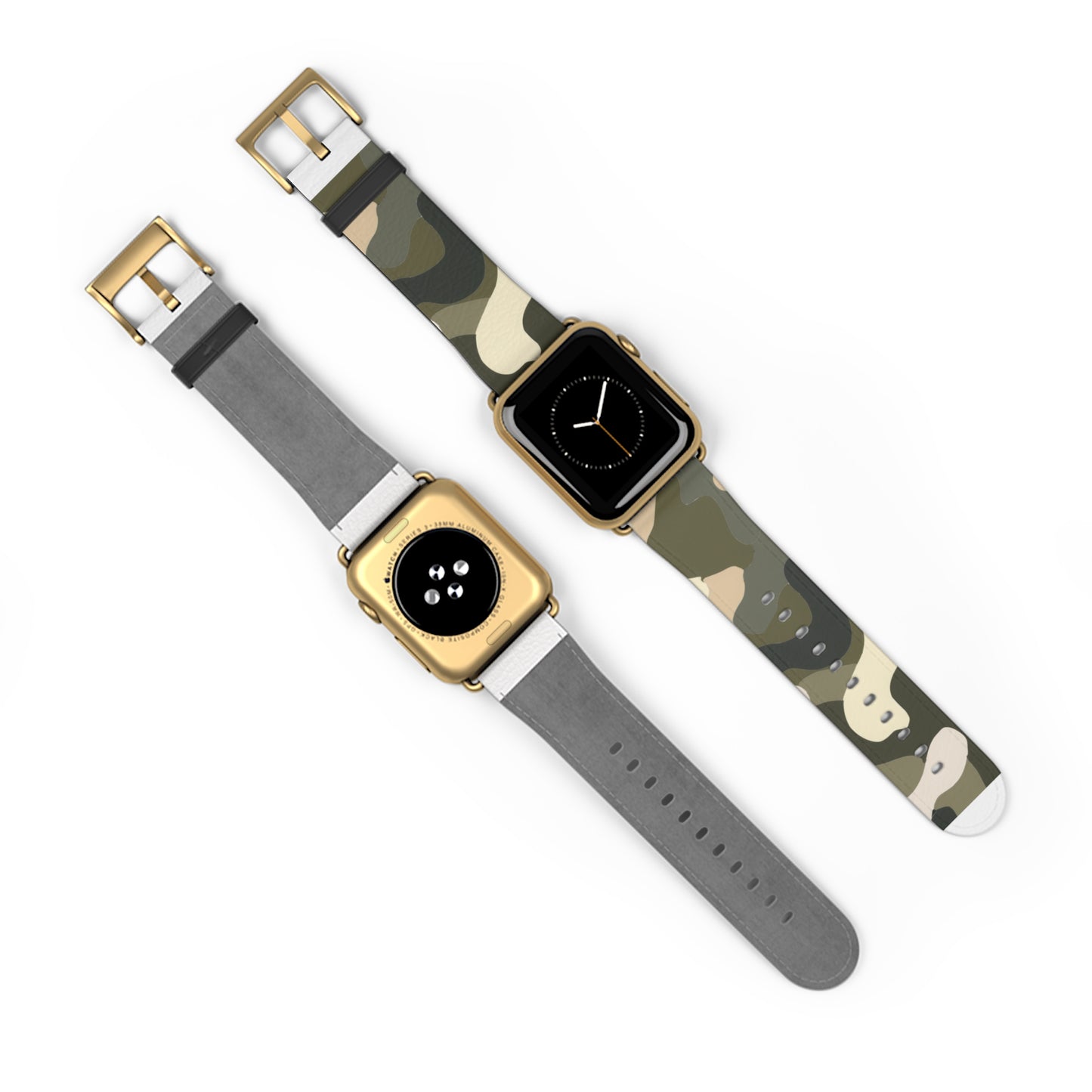 Tactical Camo Apple Watch Band | Military-Style Camouflage Strap | Rugged Outdoor Smartwatch Accessory | Adventure Seeker Wristwear. Apple Watch Band Apple Watch Straps For Series 4 5 6 7 8 9 ULTRA SE 38/40/41mm & 42/44/45mm Vegan Faux Leather Band