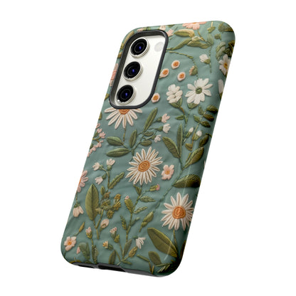 Custodia per telefono Serene Daisy Garden, cover dal design floreale Spring Bloom per smartphone, custodie per telefoni resistenti 