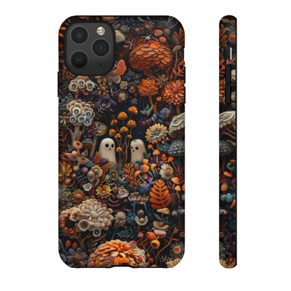 Zauberhafte Wald iPhone Hülle, Mystisches Pilz &amp; Laub Design, Zauberhafte Schutzhülle, Robuste Handyhüllen