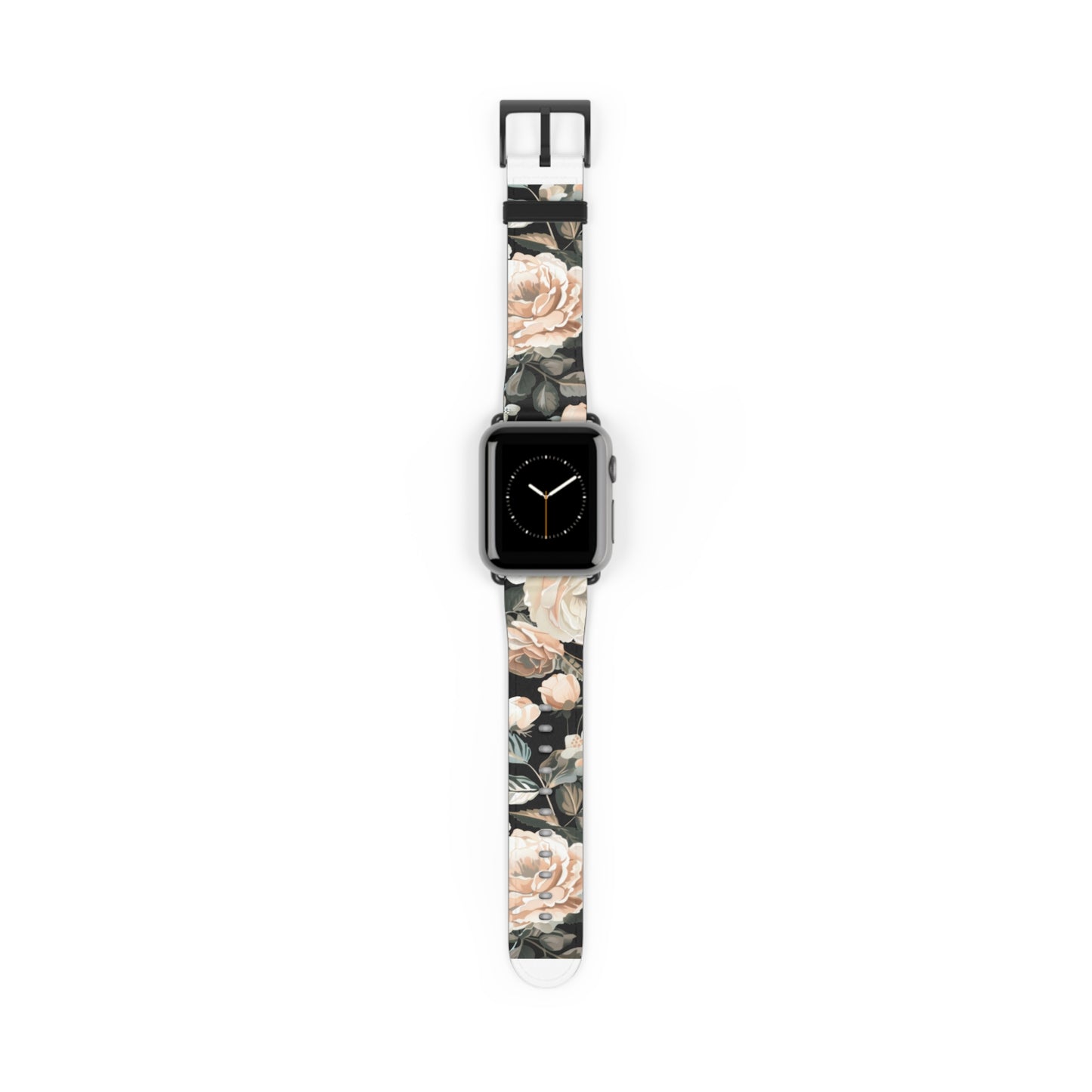 Classic Peony Elegance Apple Watch Band, Timeless Floral Print Strap, Chic Botanical Pattern Smartwatch Accessory. Apple Watch Band Apple Watch Straps For Series 4 5 6 7 8 9 ULTRA SE 38/40/41mm & 42/44/45mm Vegan Faux Leather Band