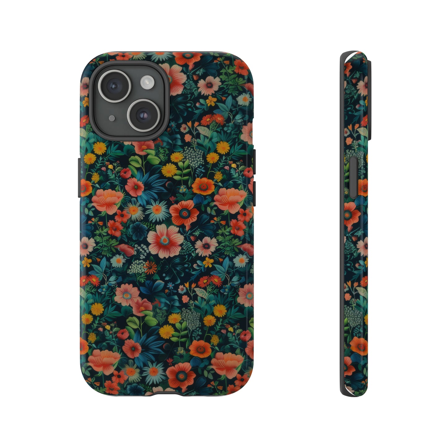 Custodia per iPhone Prato vibrante, esplosione floreale colorata, cover per telefono resistente ed elegante, custodie per telefono resistenti