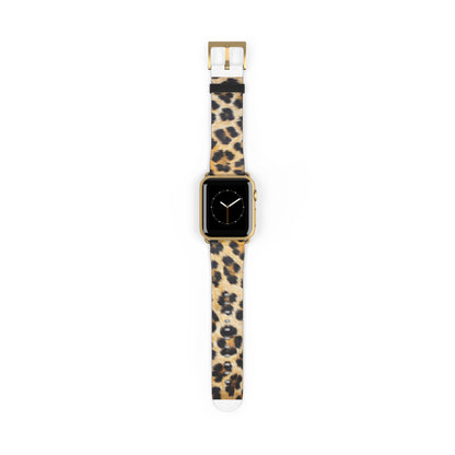 Bold Leopard Print Apple Watch Band, Exotic Animal Pattern, Trendy Fashion-Forward Smartwatch Strap. Apple Watch Band Apple Watch Straps For Series 4 5 6 7 8 9 ULTRA SE 38/40/41mm & 42/44/45mm Vegan Faux Leather Band