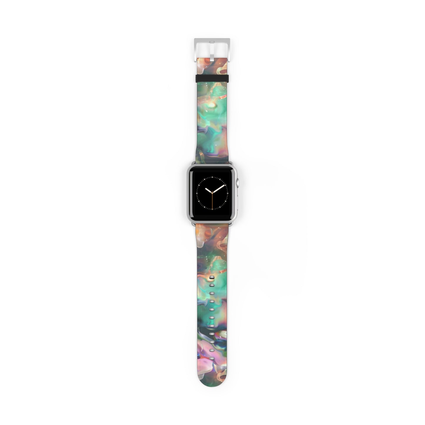 Iridescent Dreams Apple Watch Strap, Mesmerizing Swirl Pattern Band, Unique Holographic Accessory for a Dazzling Look. Apple Watch Band Apple Watch Straps For Series 4 5 6 7 8 9 ULTRA SE 38/40/41mm & 42/44/45mm Vegan Faux Leather Band