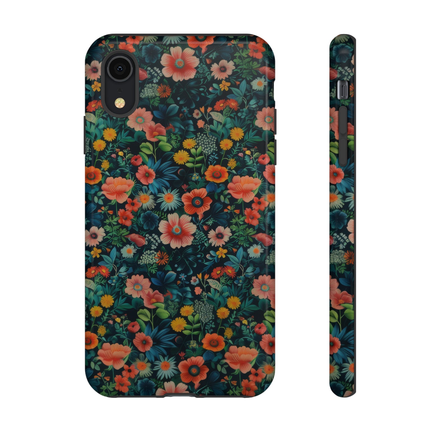 Custodia per iPhone Prato vibrante, esplosione floreale colorata, cover per telefono resistente ed elegante, custodie per telefono resistenti