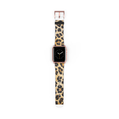 Bold Leopard Print Apple Watch Band, Exotic Animal Pattern, Trendy Fashion-Forward Smartwatch Strap. Apple Watch Band Apple Watch Straps For Series 4 5 6 7 8 9 ULTRA SE 38/40/41mm & 42/44/45mm Vegan Faux Leather Band