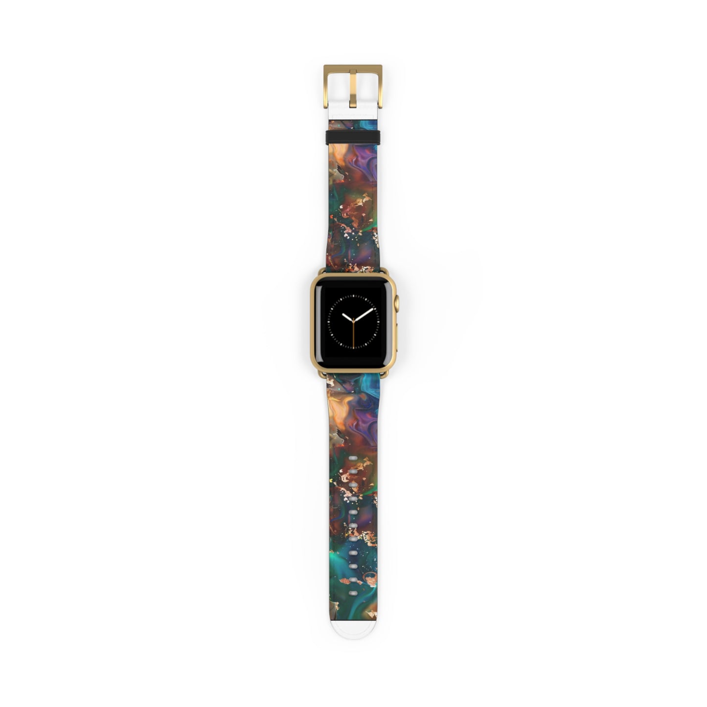 Cosmic Swirl Abstract Apple Watch Band, Galactic Marble Effect Smartwatch Strap, Vibrant Nebula-Inspired Wristband Accessory. Apple Watch Band Apple Watch Straps For Series 4 5 6 7 8 9 ULTRA SE 38/40/41mm & 42/44/45mm Vegan Faux Leather Band