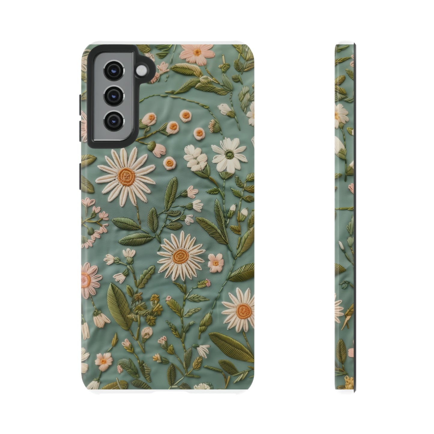 Custodia per telefono Serene Daisy Garden, cover dal design floreale Spring Bloom per smartphone, custodie per telefoni resistenti 