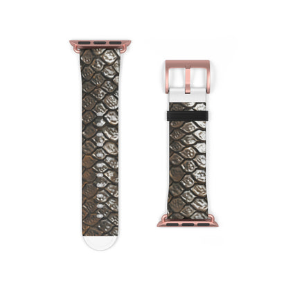 Luxurious Snakeskin Apple Watch Band, Chic Reptile Print Accessory, High-End Fashion Watch Band, Unique Style Gift. Apple Watch Band Apple Watch Straps For Series 4 5 6 7 8 9 ULTRA SE 38/40/41mm & 42/44/45mm Vegan Faux Leather Band