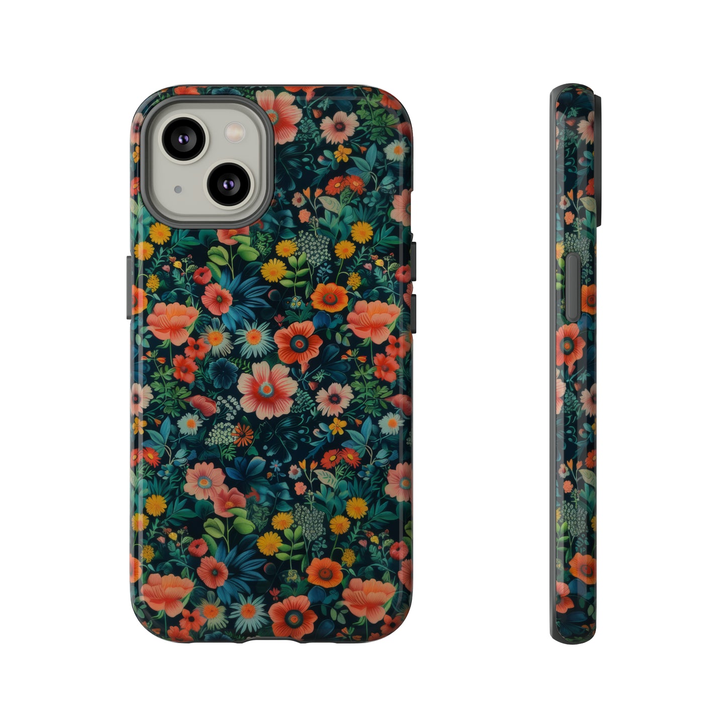 Custodia per iPhone Prato vibrante, esplosione floreale colorata, cover per telefono resistente ed elegante, custodie per telefono resistenti