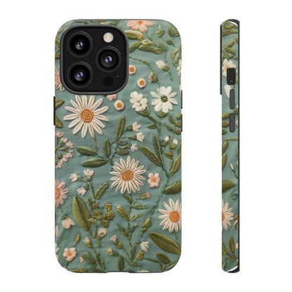 Custodia per telefono Serene Daisy Garden, cover dal design floreale Spring Bloom per smartphone, custodie per telefoni resistenti 