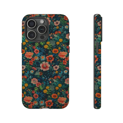 Custodia per iPhone Prato vibrante, esplosione floreale colorata, cover per telefono resistente ed elegante, custodie per telefono resistenti